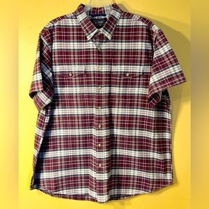 Men’s Classic Western Button Up Short Sleeve size XXL